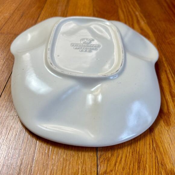 Vintage Pfaltzgraff White Snowman Embossed Christmas Cookie Serving Plate - Picture 10 of 12